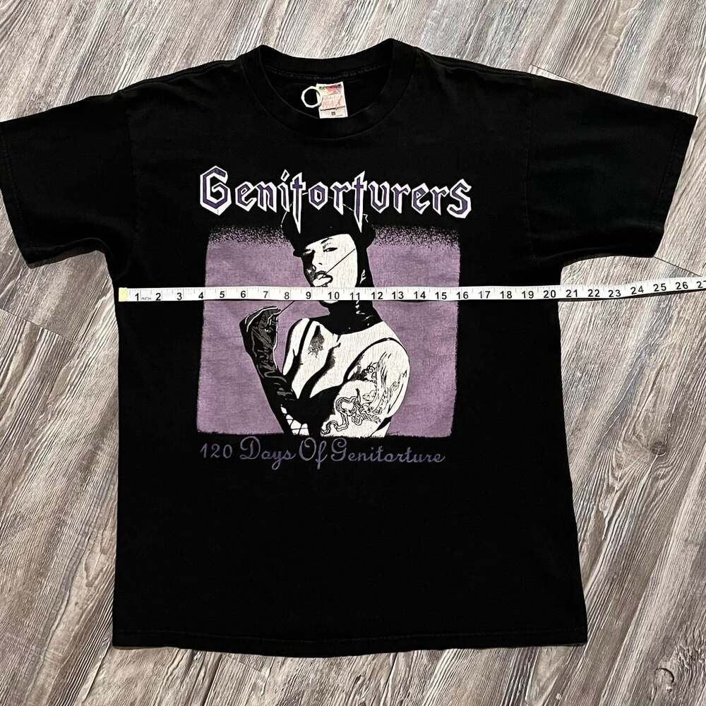 Vintage 90s Genitorturers Dominatrix Band Tee XL - Lords of Acid Industrial Goth - Picture 4 of 8